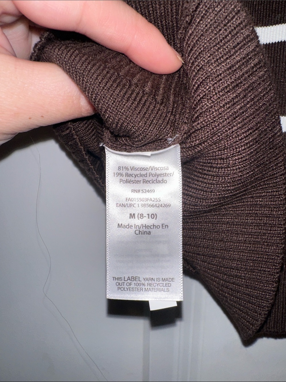 Knit Polo Sweater with White Stripes - Picture 4 of 5